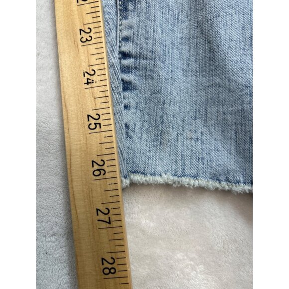 Torrid Jeans Womens 18 Plus Blue Denim Distressed Tapered Leg - Picture 6 of 9